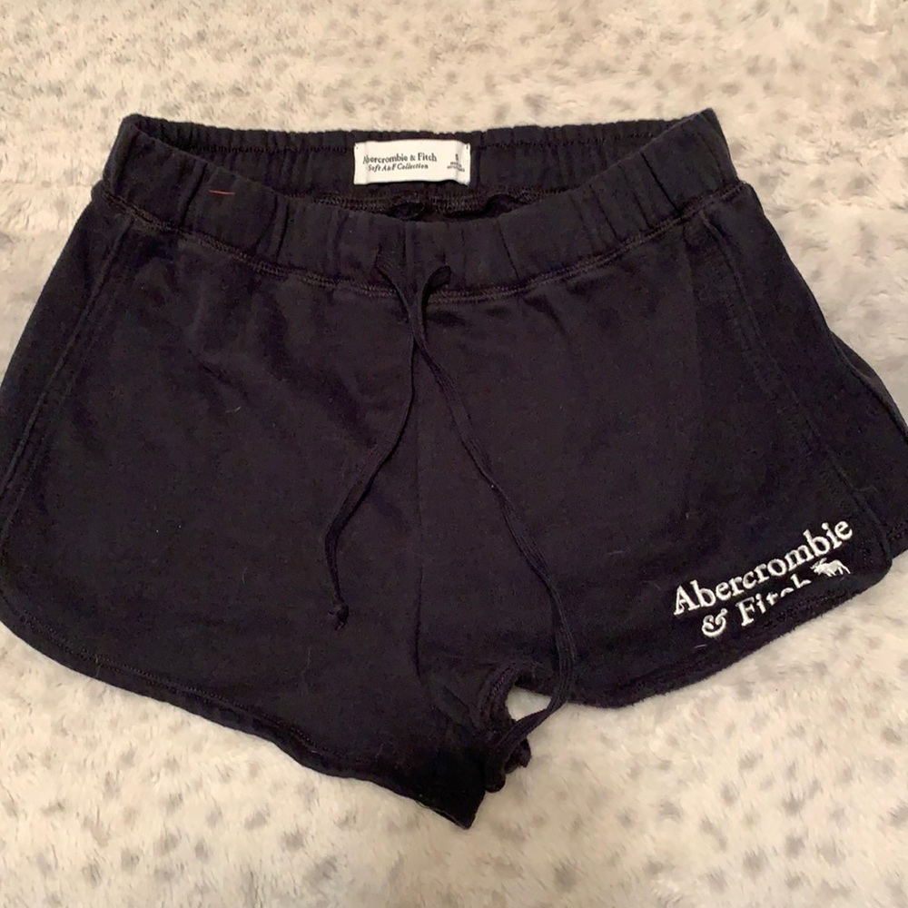 Black Abercrombie and Fitch shorts.